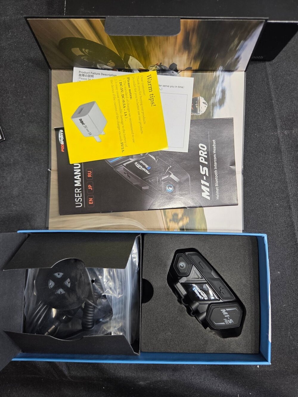 Fodsports M1-S Pro Helmet Bluetooth Intercom Headset Open Box